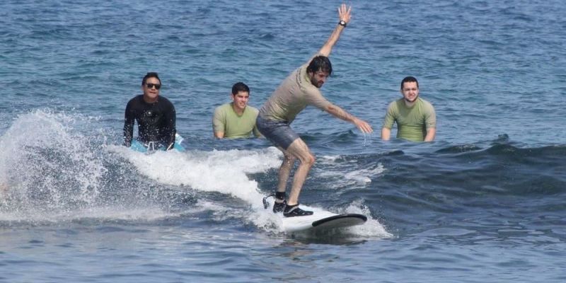 Semi-private surf lessons with Hawaii Luxe Travel on Big Island Hawaii